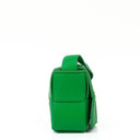 Bottega Veneta Mini Cassette Parakeet Maxi Intrecciato Leather Crossbody Bag