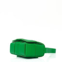 Bottega Veneta Mini Cassette Parakeet Maxi Intrecciato Leather Crossbody Bag