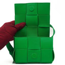 Bottega Veneta Mini Cassette Parakeet Maxi Intrecciato Leather Crossbody Bag