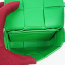 Bottega Veneta Mini Cassette Parakeet Maxi Intrecciato Leather Crossbody Bag