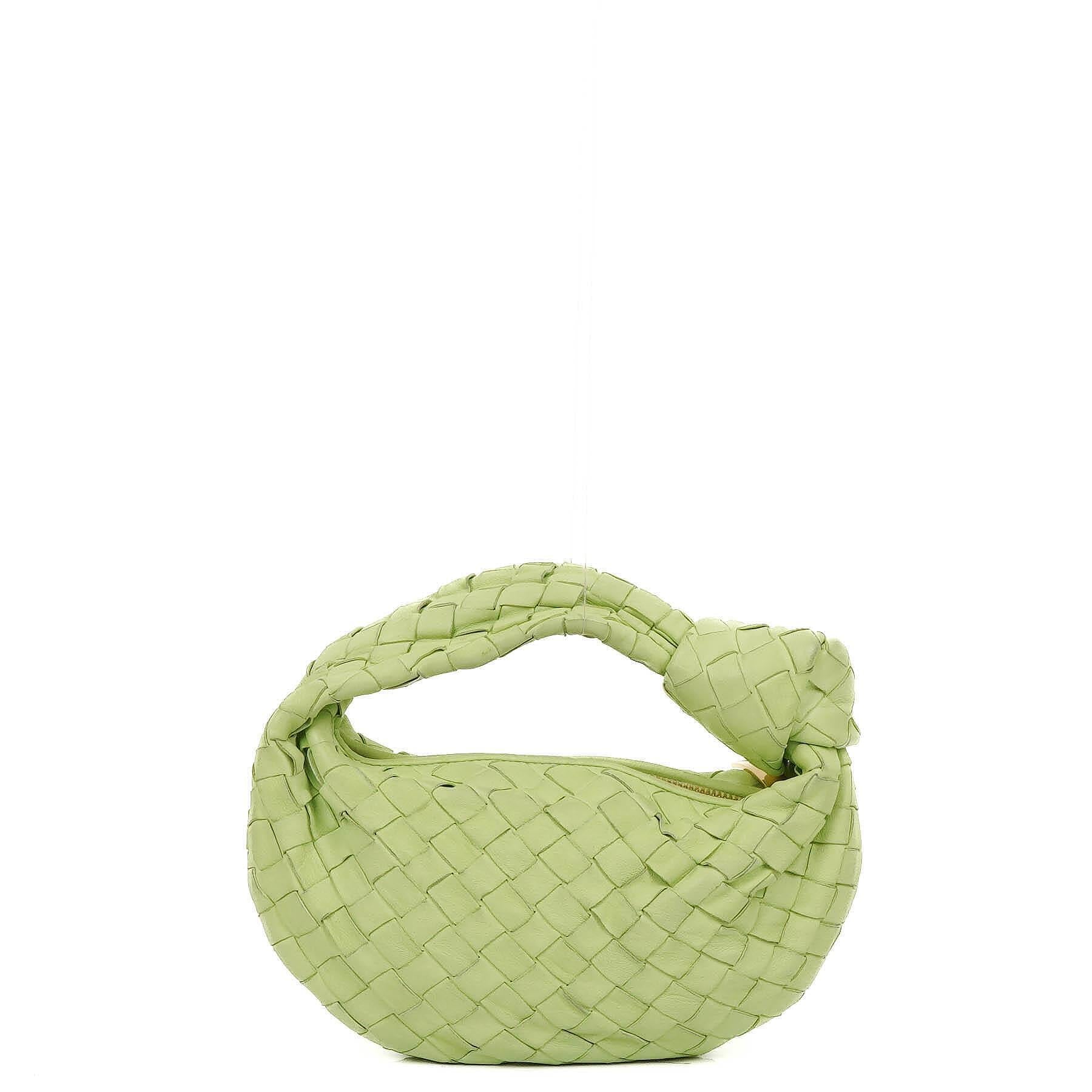 Bottega Veneta Mini Jodie Fennel Nappa Intrecciato Bag
