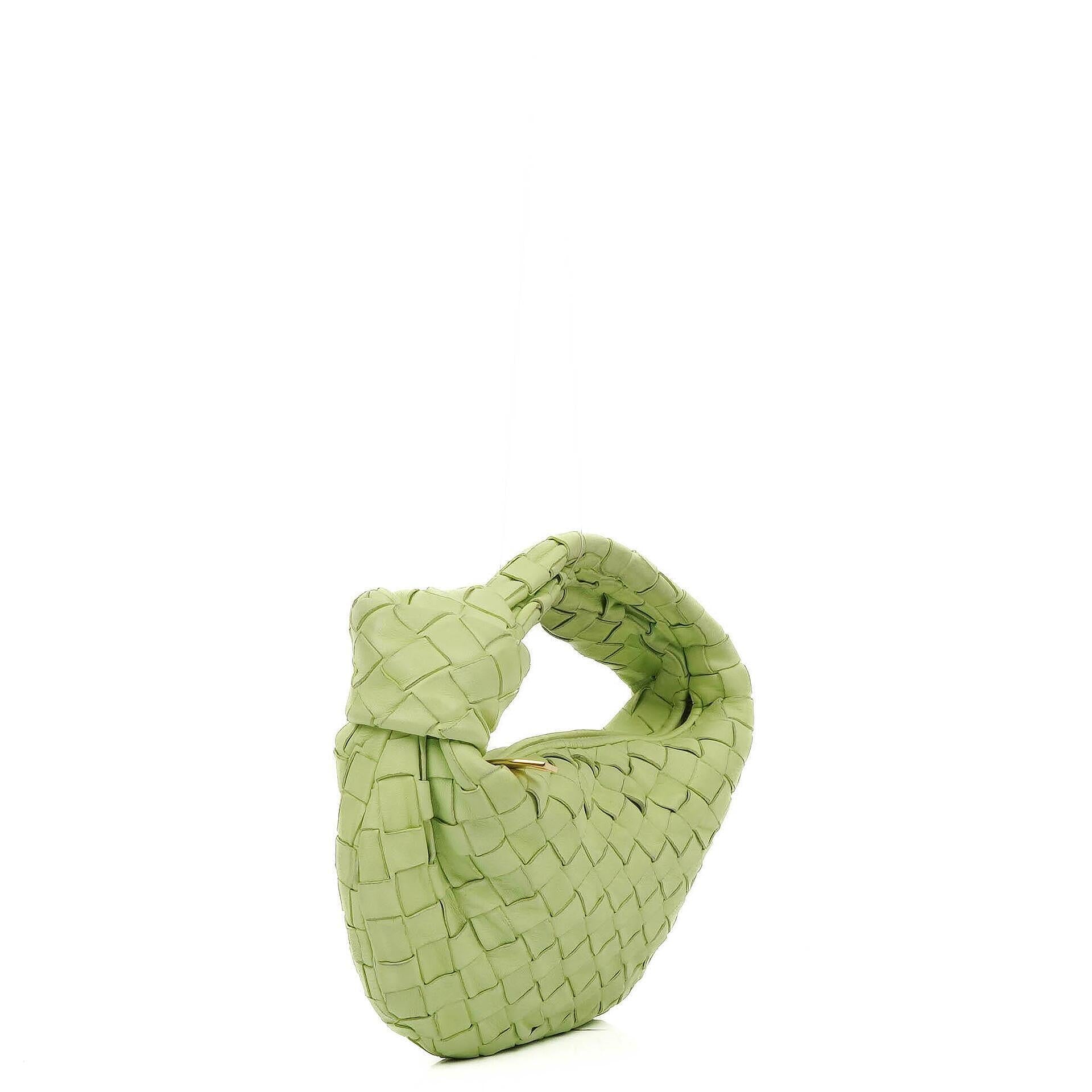 Bottega Veneta Mini Jodie Fennel Nappa Intrecciato Bag