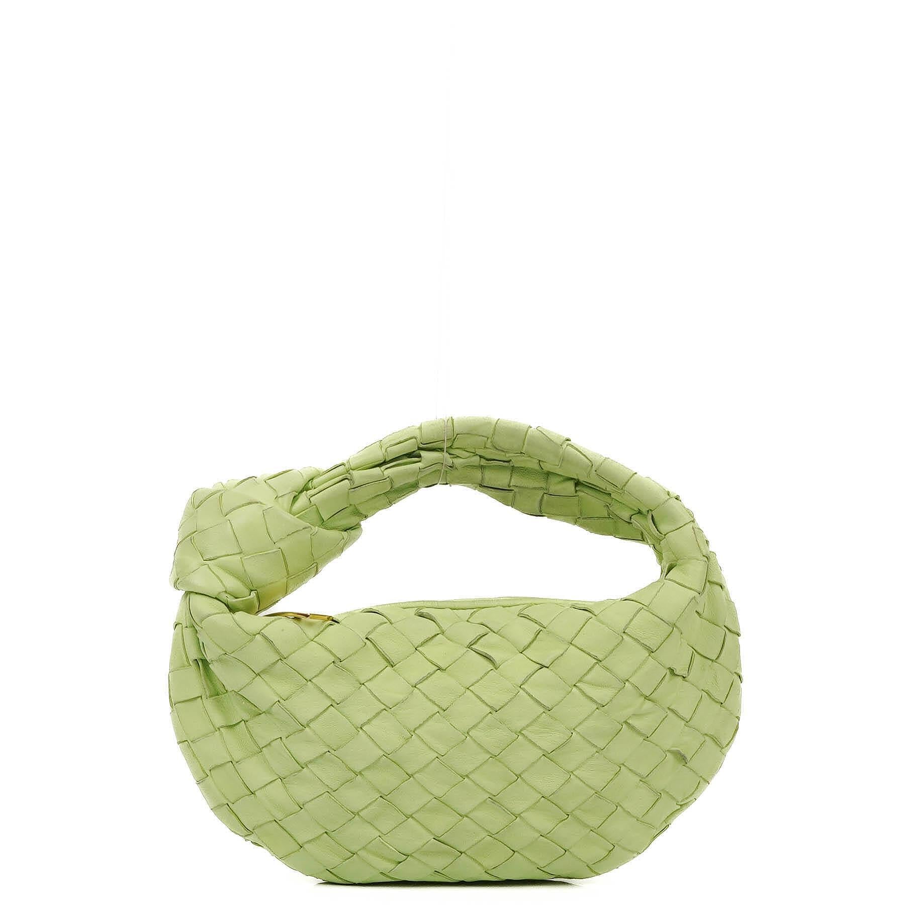 Bottega Veneta Mini Jodie Fennel Nappa Intrecciato Bag