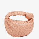 Bottega Veneta Mini Jodie Peach Nappa Intrecciato Bag