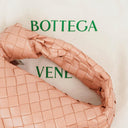 Bottega Veneta Mini Jodie Peach Nappa Intrecciato Bag