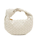 Bottega Veneta Mini Jodie White Nappa Intrecciato Bag