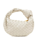 Bottega Veneta Mini Jodie White Nappa Intrecciato Bag