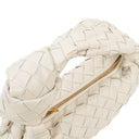 Bottega Veneta Mini Jodie White Nappa Intrecciato Bag