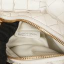 Bottega Veneta Mini Jodie White Nappa Intrecciato Bag