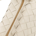Bottega Veneta Mini Jodie White Nappa Intrecciato Bag