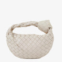 Bottega Veneta Mini Jodie White Nappa Intrecciato Bag