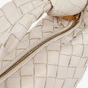 Bottega Veneta Mini Jodie White Nappa Intrecciato Bag