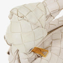 Bottega Veneta Mini Jodie White Nappa Intrecciato Bag