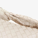 Bottega Veneta Mini Jodie White Nappa Intrecciato Bag