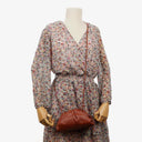 Bottega Veneta Mini Pouch With Strap In Brown Calfskin