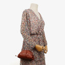 Bottega Veneta Mini Pouch With Strap In Brown Calfskin