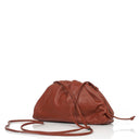 Bottega Veneta Mini Pouch With Strap In Brown Calfskin