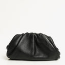 Bottega Veneta Nano Pouch With Strap In Black Calfskin