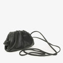 Bottega Veneta Nano Pouch With Strap In Black Calfskin