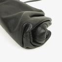 Bottega Veneta Nano Pouch With Strap In Black Calfskin