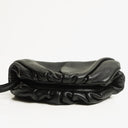Bottega Veneta Nano Pouch With Strap In Black Calfskin