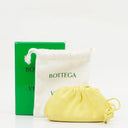 Bottega Veneta Nano Pouch With Strap In Yellow Calfskin