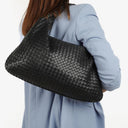 Bottega Veneta Nappa Intrecciato Black Large Veneta Hobo Bag