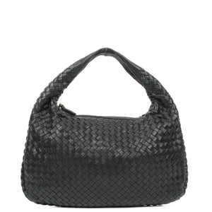 Bottega Veneta Nappa Intrecciato Black Medium Veneta Hobo Bag