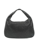 Bottega Veneta Nappa Intrecciato Black Medium Veneta Hobo Bag