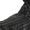 Bottega Veneta Nappa Intrecciato Black Medium Veneta Hobo Bag