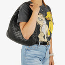 Bottega Veneta Nappa Intrecciato Black Medium Veneta Hobo Bag