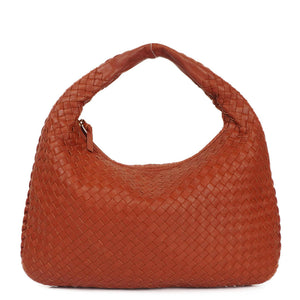Bottega Veneta Nappa Intrecciato Brown Medium Veneta Hobo Bag