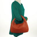 Bottega Veneta Nappa Intrecciato Brown Medium Veneta Hobo Bag
