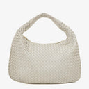 Bottega Veneta Nappa Intrecciato Medium Veneta Hobo White