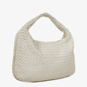 Bottega Veneta Nappa Intrecciato Medium Veneta Hobo White