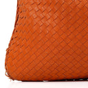 Bottega Veneta Nappa Intrecciato Orange Large Veneta Hobo Bag With Fringe