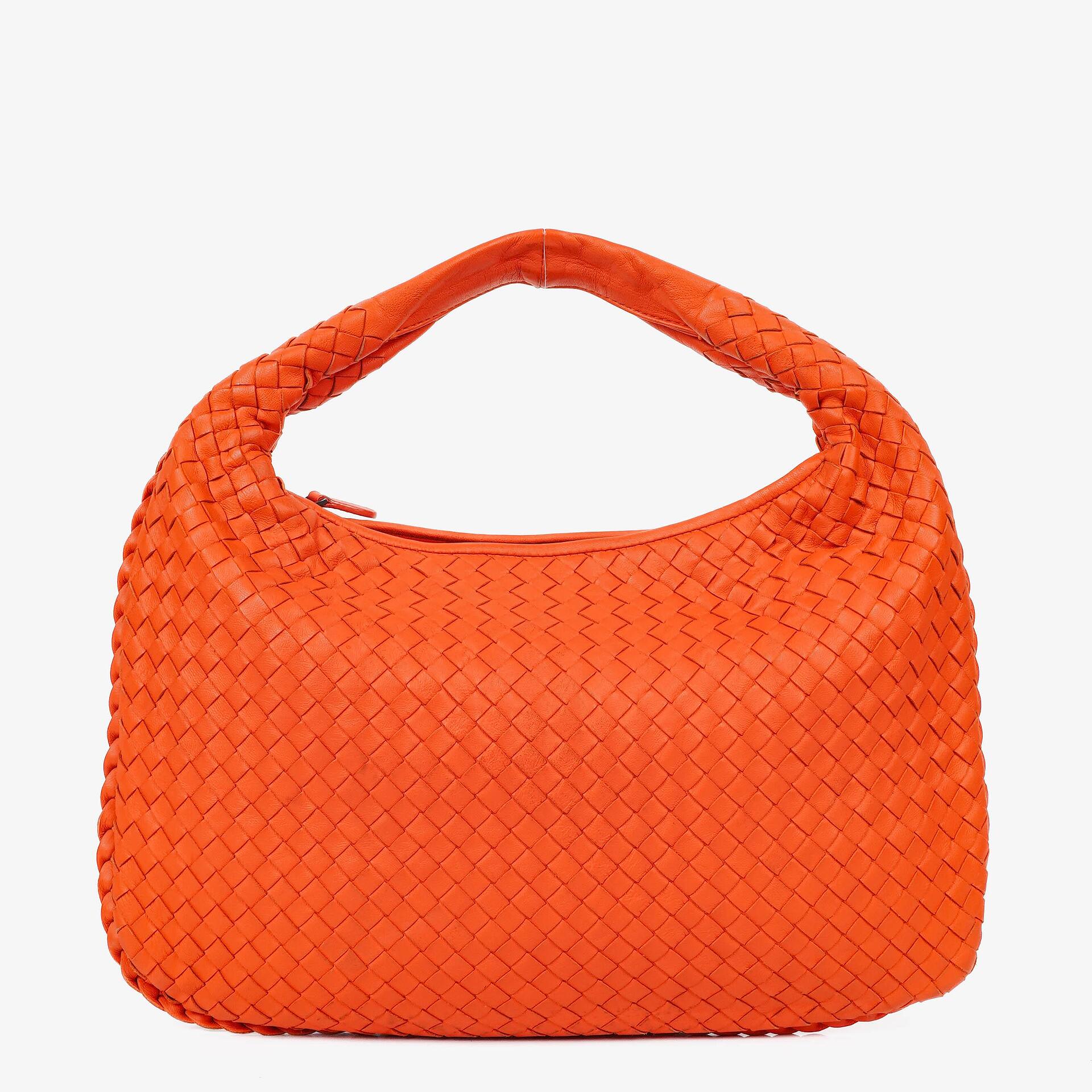 Bottega Veneta Nappa Intrecciato Orange Medium Veneta Hobo