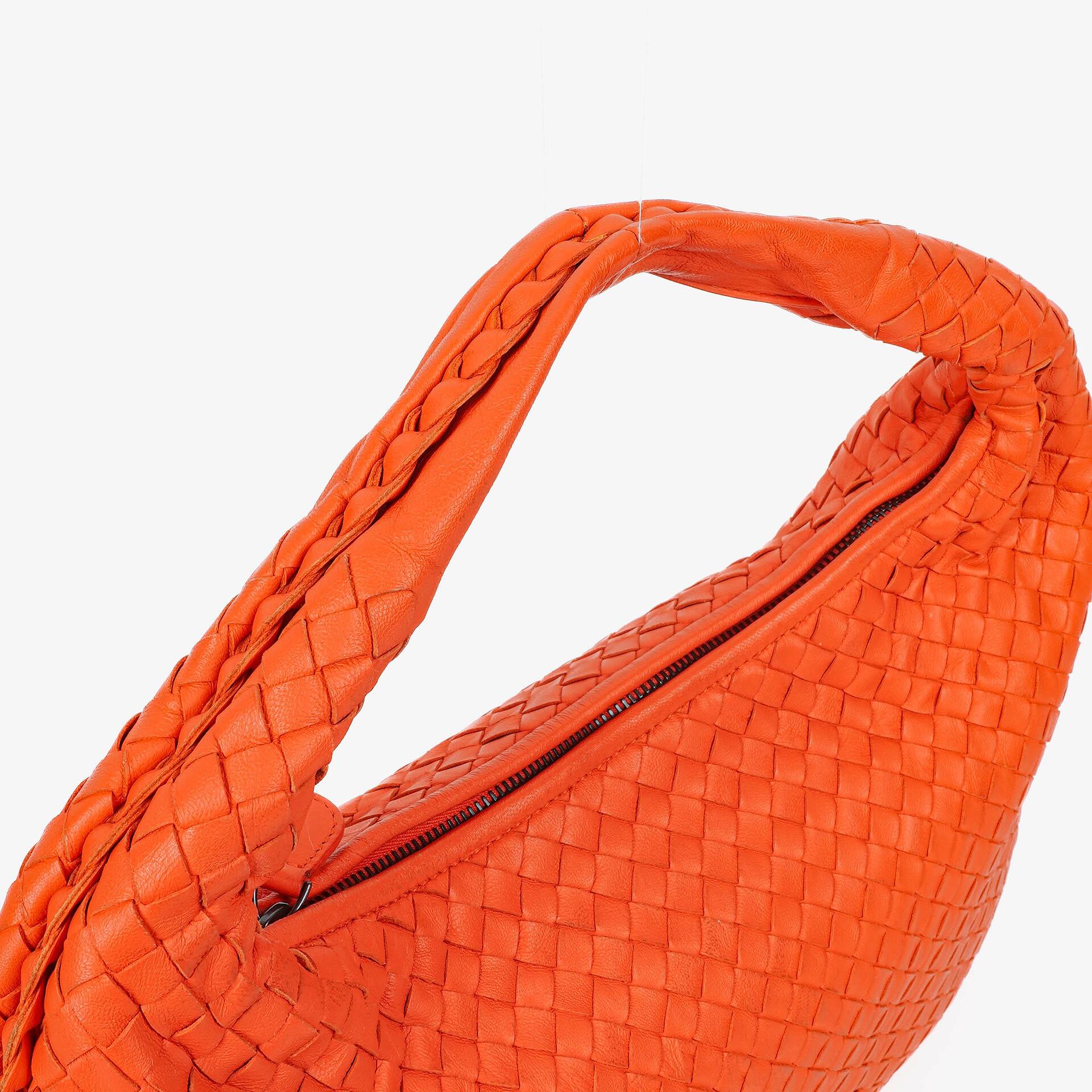 Bottega Veneta Nappa Intrecciato Orange Medium Veneta Hobo