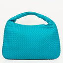 Bottega Veneta Nappa Intrecciato Turquoise Veneta Large Hobo Bag