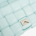 Bottega Veneta Spearmint Nappa Maxi Intreccio Padded Cassette Crossbody Bag