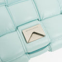 Bottega Veneta Spearmint Nappa Maxi Intreccio Padded Cassette Crossbody Bag