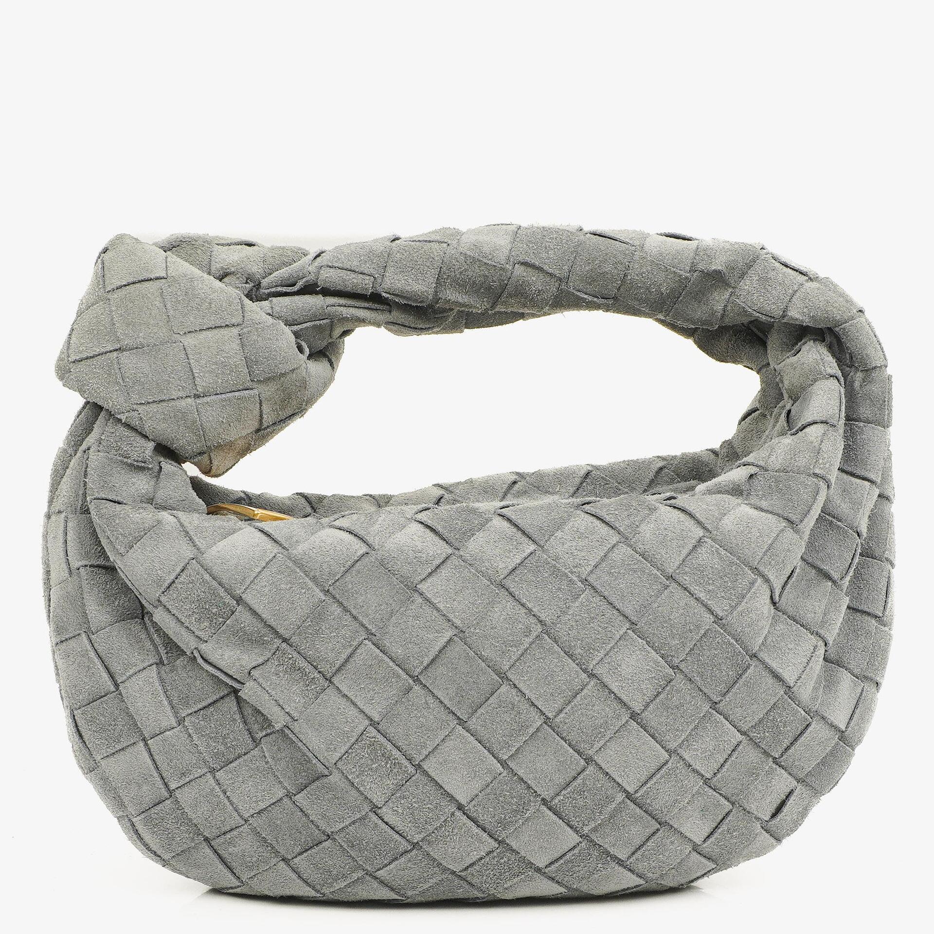 Bottega Veneta Suede Thunder Intrecciato Mini Jodie Bag