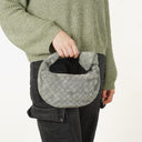 Bottega Veneta Suede Thunder Intrecciato Mini Jodie Bag