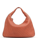Bottega Veneta Veneta Large Hobo Bag Peach Nappa Intrecciato