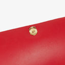Burberry Small Lola Black/Red/Camel Quilted Leather Check Block