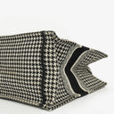 Christian Dior  Canvas Black White Medium Houndstooth Embroidered Book Tote