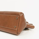 Cartier Marcello de Cartier Brown Leather Handle Bag