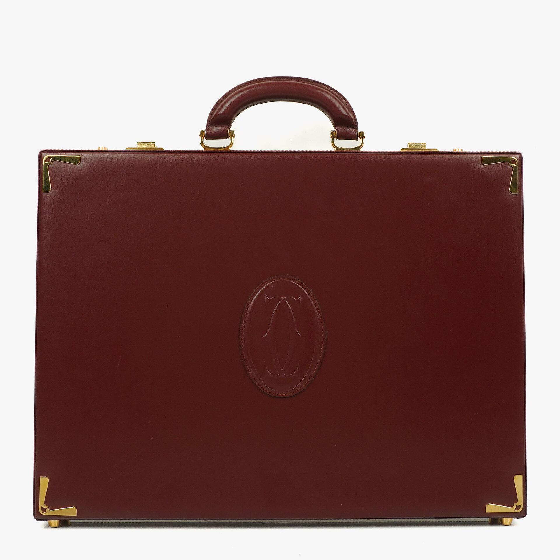 Cartier Must de Cartier Burgundy Briefcase – PLAMEXS