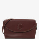 Cartier Must De Cartier Burgundy Leather Shoulder Bag