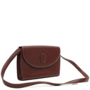 Cartier Must De Cartier Burgundy Leather Shoulder Bag